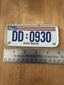 Vintage 1978 South Dakota Bicycle License Plate Review