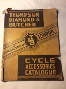 Antique 1930s Thompson Diamond And Butcher Cycle And Accessories Catalogue Review