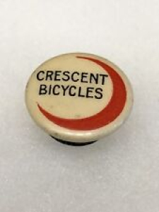 Antique 1890s 1900s Bicycle Stud Celluloid Button Pin CRESCENT BICYCLES Review