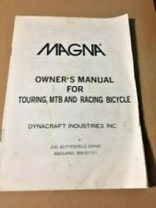 Magna Owner’s Manual Touring MTB Racing Bicycle VG FREE S&H Review