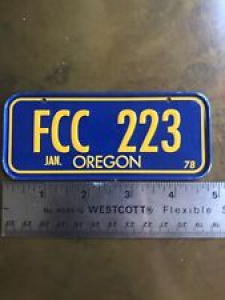Oregon Bicycle License Plate 1978 Review