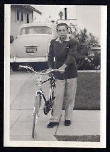 1950’s English Racer BICYCLE Young Man Automobile ORIGINAL PHOTOGRAPH Review