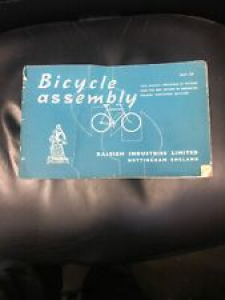 Raleigh Bicycle Assembly Book.  Review