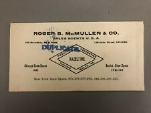 1896 Roger B. McMullen & Co. Hazeltine Bicycle Tire Pamphlet Advertisement Review
