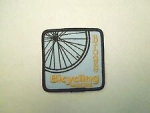 Vintage Bronze Bicycling Magazine Iron On Patch – Cyclists Review