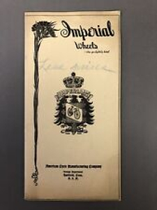 1903 Imperial Wheels 24 Page Bicycle Catalogue 8” X 4” Review