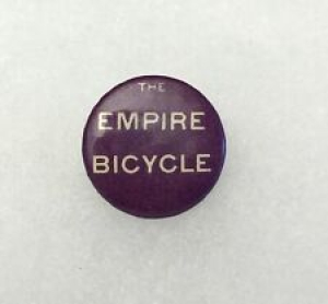 Antique 1890s 1900s Bicycle Stud Celluloid Button Pin EMPIRE CYCLES Review