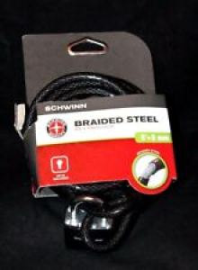 Schwinn Braided Steel Key Padlock 6′ x 8 mm w/ Two (2) Keys    Review