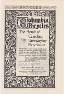 1890s/1900s VINTAGE MAGAZINE AD #B1-55 – COLUMBIA BICYCLES – POPE MANUFACTURING Review