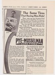1890s/1900s VINTAGE MAGAZINE AD #B1-26 – PYE MUSSELMAN BICYCLE TIRES Review