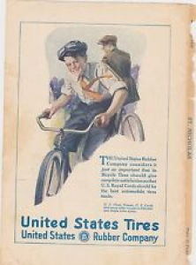 1890s/1900s VINTAGE MAGAZINE AD #B1-31 –  UNITED STATES TIRES – BICYCLE Review