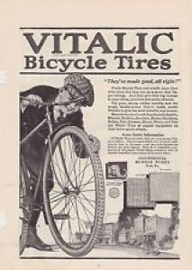 1890s/1900s VINTAGE MAGAZINE AD #B1-30 –  VITALIC BICYCLE TIRES – CONTINENTAL Review