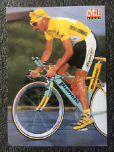 Vintage 1998 MARCO PANTANI Tour de France Bianchi Mercatone Uno POSTCARD w/TYPO Review