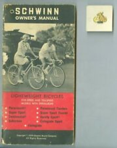 1970 Schwinn Bicycles 5 & 10 Speed Owner’s Manual & Schwinn Bike Pin on Card Review