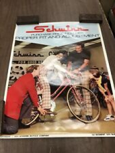 Vintage Original Schwinn Bicycle Proper Fit And Adjustment Advertising Poster Review