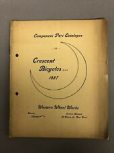 1897 Crescent Bicycles Component Part Catalogue Western Wheel Works 8 1/4″ x 7″ Review
