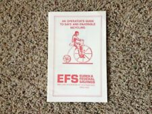 Vintage (70’s) EFS (Eureka Federal Savings) Pamphlet – Bicycle Operator’s Manual Review