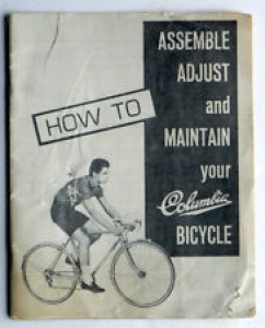 COLUMBIA Bicycles 24-page Booklet Adjust Maintain 10-spd Bananas Firebolt Arrow Review