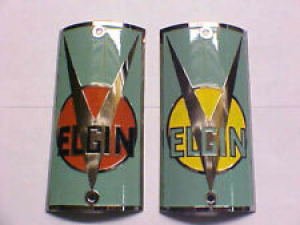 Elgin Bike Badge Head Tube Emblem Mfg. Bicycle Plate  Review