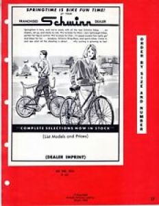 1965 SCHWINN STINGRAY Bicycle Dealer Advertising Promo Flyer VINTAGE ORIGINAL Review