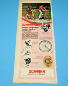 #3 Vintage Print Ad 1974 Schwinn Accessories 5 x 12 Speedometer Headlights Locks Review