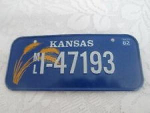 Vintage Bicycle License Plate 1982 Kansas Cereal Prize Review