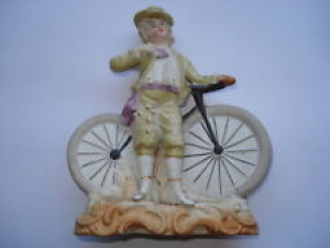 SCARCE C1880S VINTAGE MAN WITH BICYCLE BISQUE CHINA FIGURE Review