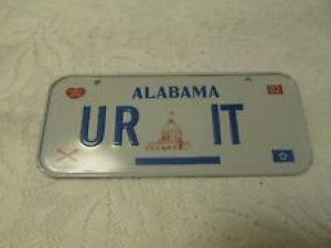 Vintage Bicycle License Plate 1982 Alabama “UR_IT” Cereal Prize Review
