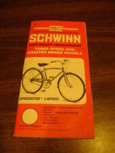 Schwinn Owners Manual Three-Speed and Coaster Brake Models  1979  Review