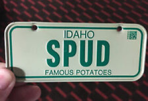 Idaho Spud Famous Potatoes Miniature Bicycle License Plate Review