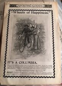 1893 Columbia Bicycle Ad With Great Fireworks Ad On Other Side! See The Pictures Review