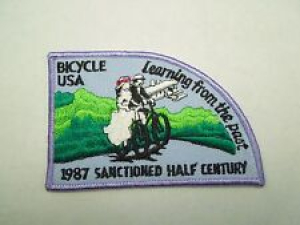 Vintage 1987 Sanctioned Half Century Bicycle USA Learning from the Past Patch Review