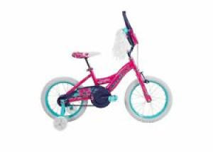 Huffy Glitter 16″ Kids Bike – Pink/Teal Flower Review