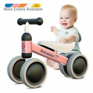 Baby Balance Bikes Children Walker No Pedal Infant 4 Wheels Toddler Bicycle,Pink Review