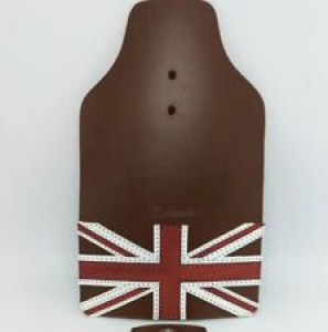 Brompton full grain leather front Mudflap with Union Jack: Honey edition. Review