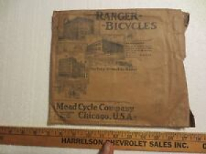 RANGER BICYCLES MEAD CYCLE CO. CHICAGO ORIGINAL MAILING ENVELOPE CIRCA 1920S Review