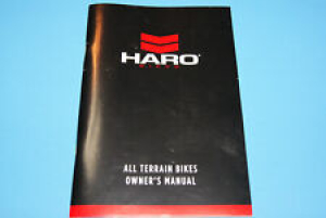 HARO Bikes Bicycles All Terrain Owners Manual Complete Review