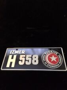 Foreign Miniature License Plate Single Excellent Condition Review