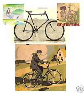 67 VINTAGE Bicycle ADS 1880-1950 CD of Images To Print Your Own For Display  Review