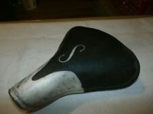 VINTAGE SCHWINN BLUE  AND WHITE S MESINGER BICYCLE SEAT NICE  D1 Review