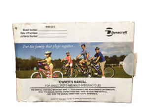 Dynacraft Owner’s Manual Single Speed And Multi-speed Bicycles. Free Shipping Review
