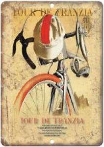 Tour De Franzia Vintage Bicycle Ad 12″ x 9″ Retro Look Metal Sign B251 Review
