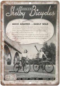Speedline Shelby Bicycle Co. Vintage Ad 12″ x 9″ Retro Look Metal Sign B257 Review
