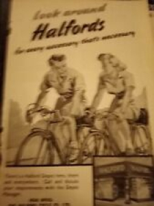 Tv1 Ephemera 1947 advert Halfords Halford bicycle Co Birmingham  Review