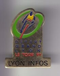 RARE PIN PINS PIN’S .. VINTAGE 1991 TOUR DE FRANCE VELO CYCLING LYON PRESS ~US5 Review