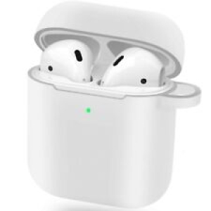 New Airpod Silicone/Gel/Rubber Matte Finish Case Cover(White) Review