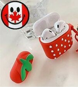 Strawberry Silicone Protective Shockproof Case For Apple Airpods 1 & 2 Keychain Review