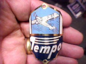 Tempo Head Tube Bike Badge Emblem Etched Brass Flying Boat Review