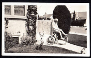 1920’s BIG WHEEL Large Trike TRICYCLE Cute Sassy Little Girl ORIGINAL PHOTOGRAPH Review