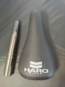 Old School OEM Haro BMX Pro Race Saddle w/ Seat Post Bike Bicycle Cycle NOS Review
